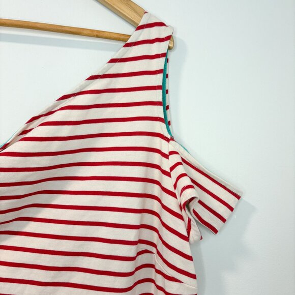 Maeve for Anthropologie One-Shoulder Cotton Dress – Size Medium Coastal Chic - Picture 6 of 6